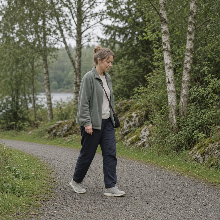 Skånsom tur i grønne omgivelser